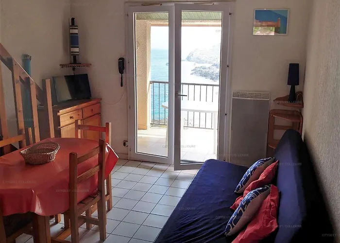 4rb71 - F2 Mezzanine Avec Vue Collioure